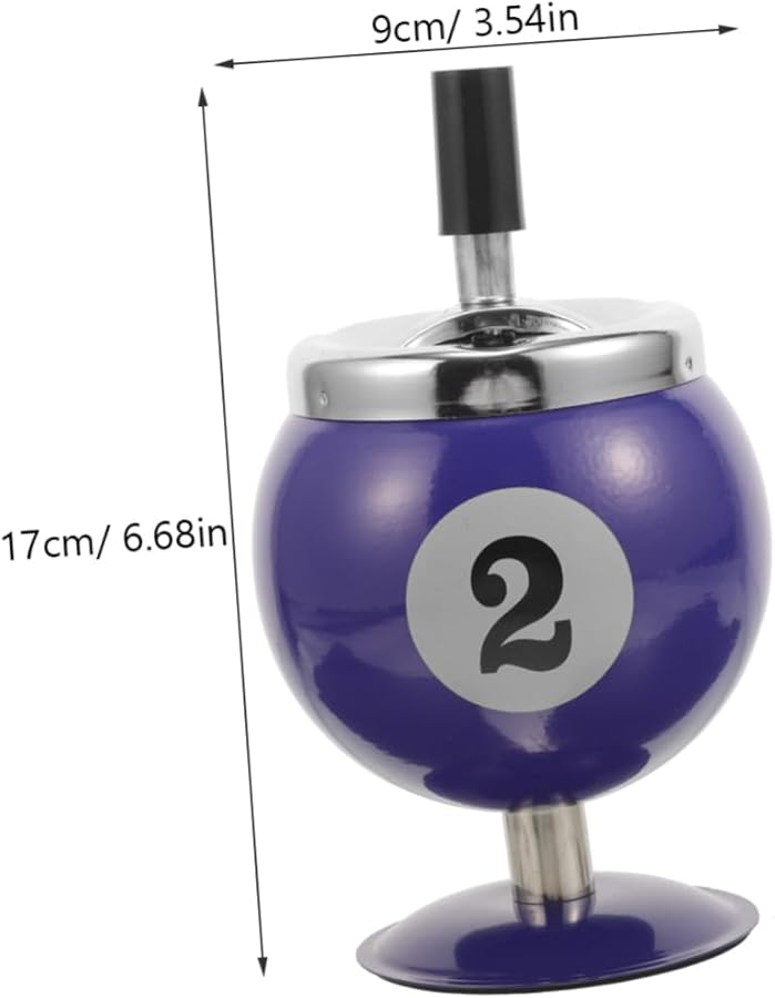 منفضة سجائر أوتوماتيكية للإطفاء مقاومة للرياح محمولة للداخل والخارج لتزيين المنزل والمكتب - Image 3