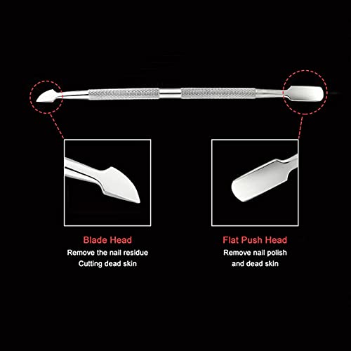 Benbeno 6PCS Cuticle Pusher Set, Stainless Steel Cuticle Remover Kit, Cutter and Trimmer Manicure and Pedicure Tools for Fingernail and Toenails - Image 5