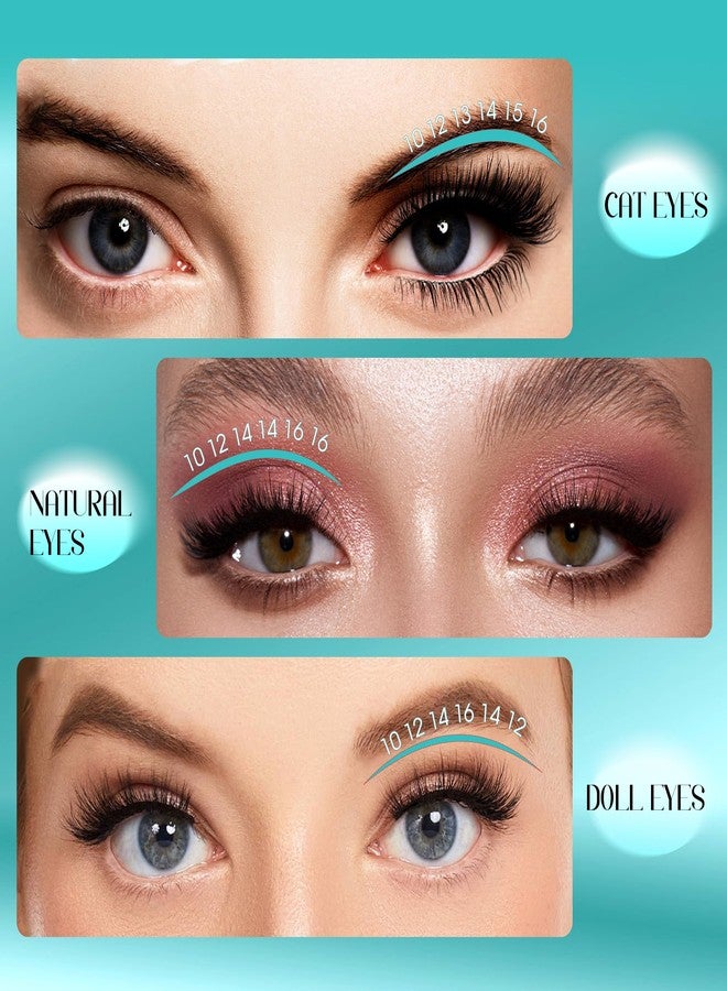 GEMERRY Lash Clusters 280pcs 80D DIY Eyelash Extension D Curl Individual Lash Cluster Natural Eyelash Extension Mixed Tray Reusable Handmade Home Application (80D-0.07D-10-18MIX) - Image 5