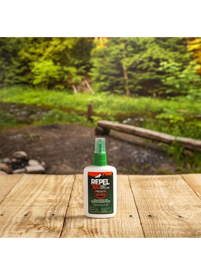 repel - 100 Insect Repellent, Pump Spray, 4-Fluid Ounces, 10-Hour Protection - Image 1
