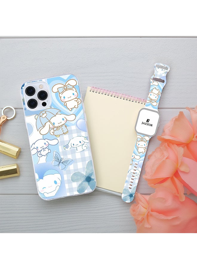New Trendy Apple Watch Band & iPhone Case Combo | Playful Gym-to-Office Style | Anti-Fade | Fits iPhone 12/13/14/15/16 & iWatch Series 10/9/8/7/6/5/4/3/2/1/SE/Ultra/Hermès