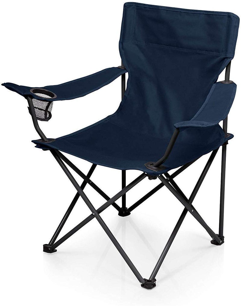 PRETOX Folding Camping Fishing Chair Lawn Garden Chair Perfect for Adult Portable Outdoor Folding Chair Camping Hiking Fishing Picnic Outdoor Chair Navy Blue Color - Image 4