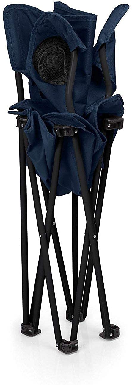 PRETOX Folding Camping Fishing Chair Lawn Garden Chair Perfect for Adult Portable Outdoor Folding Chair Camping Hiking Fishing Picnic Outdoor Chair Navy Blue Color - Image 5