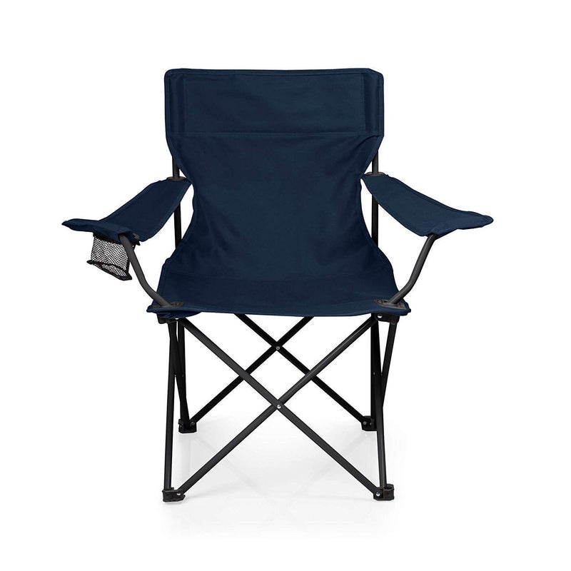 PRETOX Folding Camping Fishing Chair Lawn Garden Chair Perfect for Adult Portable Outdoor Folding Chair Camping Hiking Fishing Picnic Outdoor Chair Navy Blue Color - Image 1