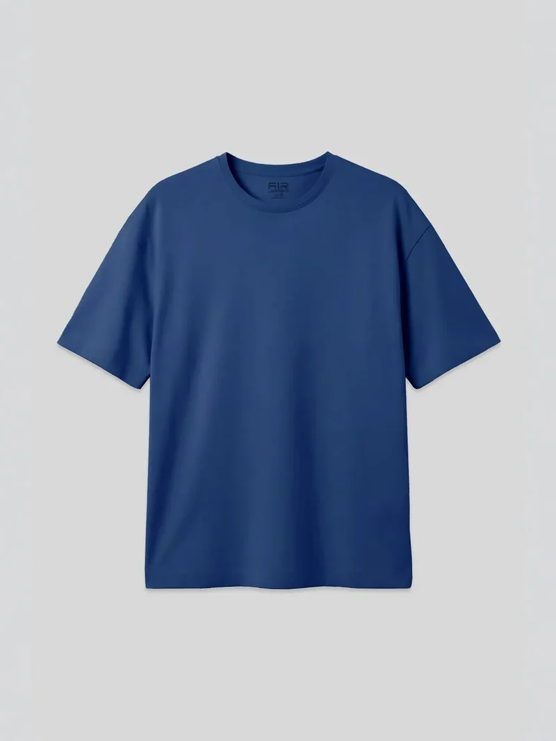 تومي لايف TOMMY Oversized Cotton Blend Crew Neck T-Shirt