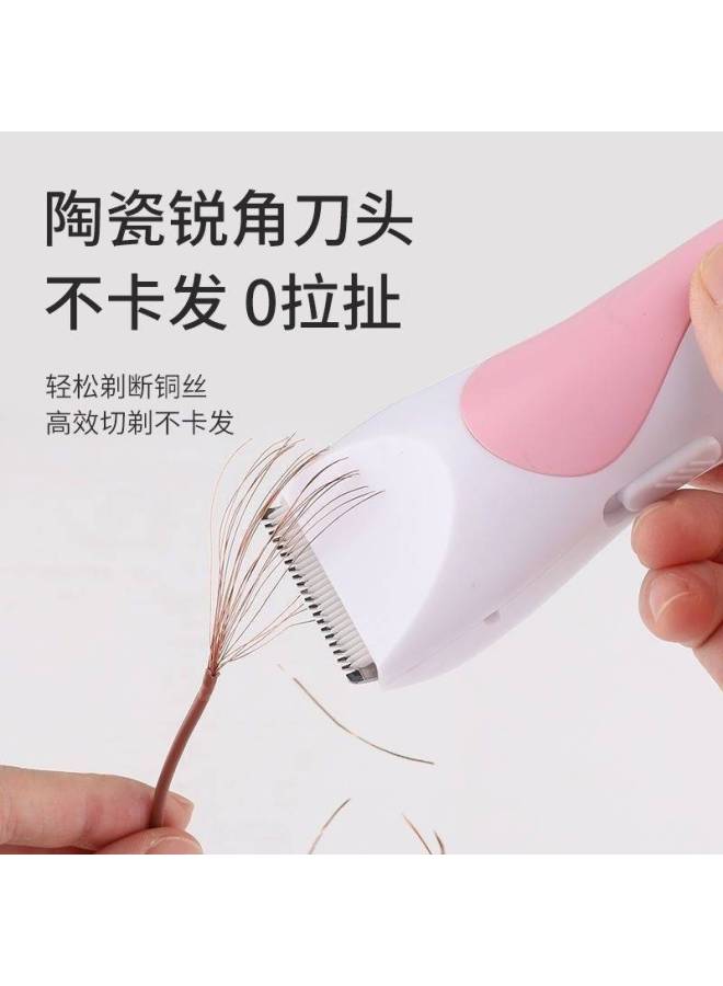 Newborn Razor Kidsren's Baby Hair Cutting Razor Mute Baby Electric Household Kids Hair Clipper. - Image 2