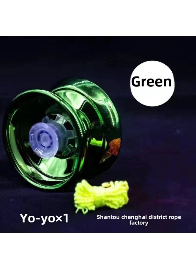 Alloy Yo-yo Entry Type Dead Sleep Live Sleep Yoyo Ball Competitive Yo-yo Wholesale-Color:Green Opp Bag  - Image 1
