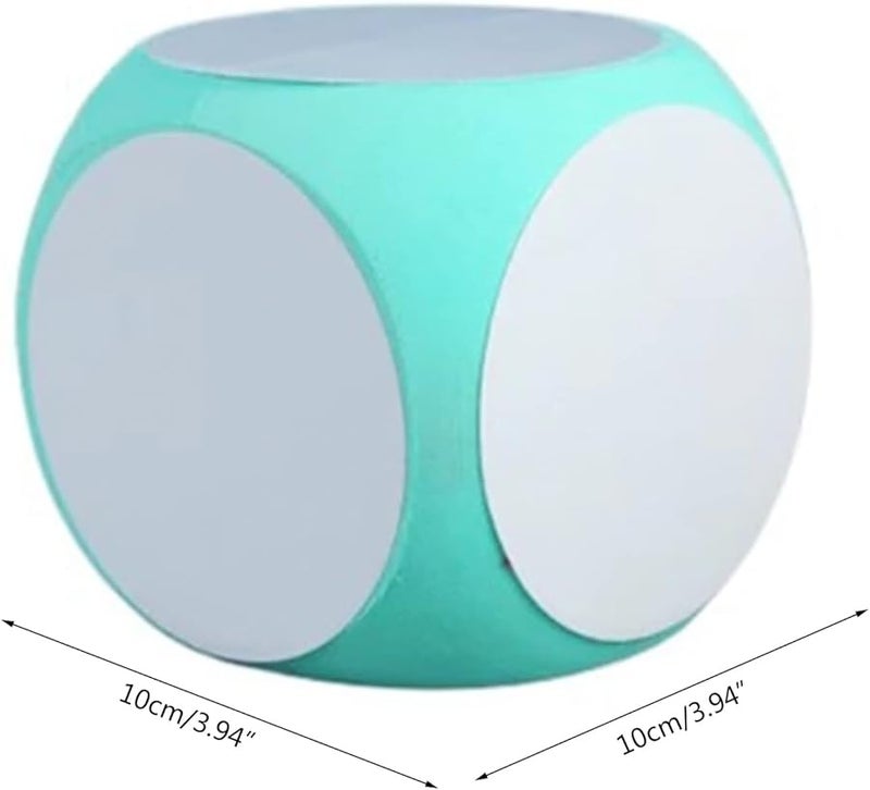 نرد أحمر لوح أبيض مكعبات للكتابة والمسح للأرقام والألعاب - Image 4