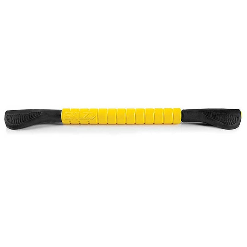SKLZ Massage Bar Handheld Muscle Roller Massage Stick for Physical Therapy, Original Size , Yellow/Black , 20" - Image 1