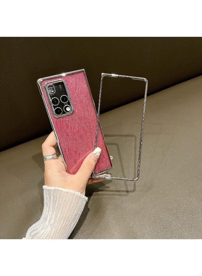 S-TOP Case For Huawei Mate X2 PC Side Buckle+Ripples Glitter Paper Full Coverage Phone Case - Image 3