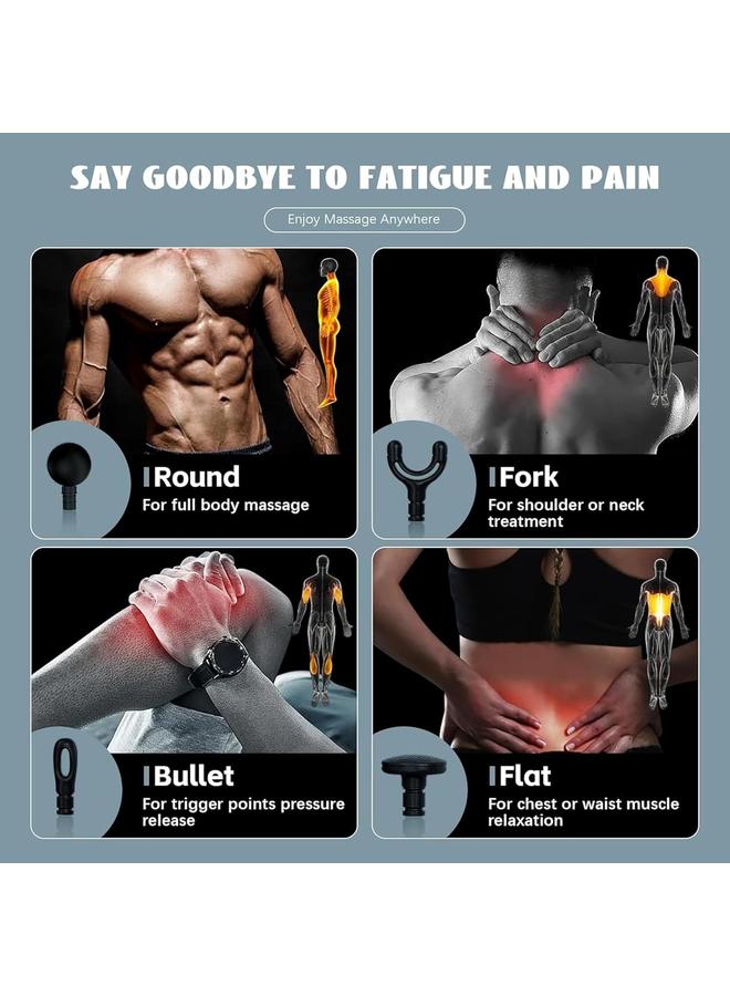 Massage Machine for Body Pain – Deep Tissue Handheld Body Massager for Neck, Shoulder, Back, Foot | Full Body Relaxation | Battery Powered - Image 3