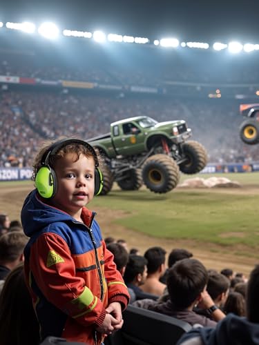 Dr.meter Ear Muffs for Noise Reduction: 27.4SNR Noise Cancelling Headphones for Kids Adults, EM100 Adjustable Hearing Protection Earmuffs for Monster Jam, Autism Sensory, Concerts, Fireworks - Image 5