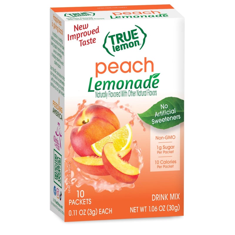 True Citrus True Peach Lemonade 10-count - Image 1