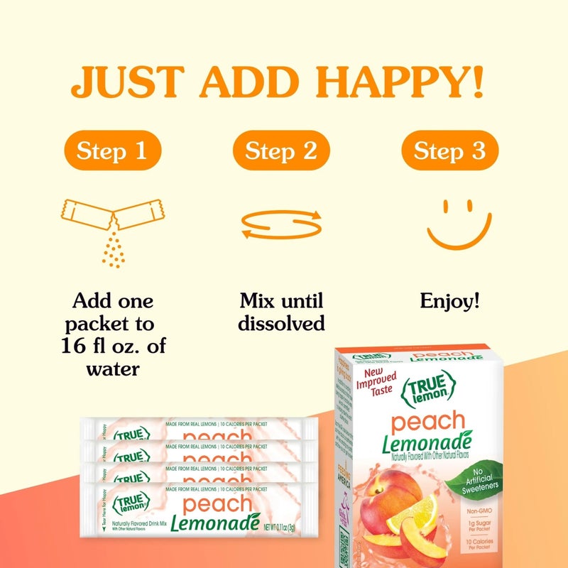 True Citrus True Peach Lemonade 10-count - Image 3