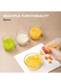 R for Rabbit Premium First Feed Baby Feeding Spoon Soft Food Grade Silicone For Cereals For Infant Baby 4 Months Plus (Red)  - Image 4