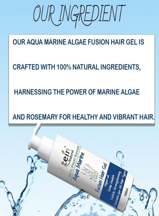 Ktein 100% Plant-Based Aqua Marine Fusion Hair Gel: Natural Styling & Nourishment with Rosemary and Algae Oil - Image 3