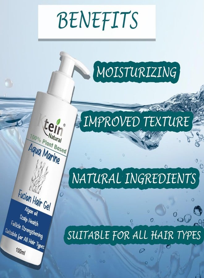 Ktein 100% Plant-Based Aqua Marine Fusion Hair Gel: Natural Styling & Nourishment with Rosemary and Algae Oil - Image 4