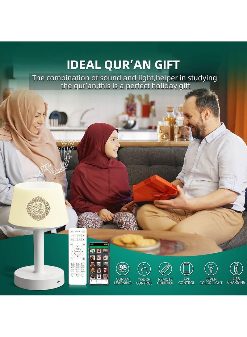 Equantu Desk Lamp Quran Speaker Quran Smart Touch LED Lamp Bluetooth Speaker with Remote - Image 5