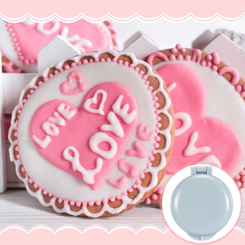 LemonRoad Disc Cake Pop Mold Plastic Gray Round Cake Pop Press Molds Shapes, or Soap Making - Image 4
