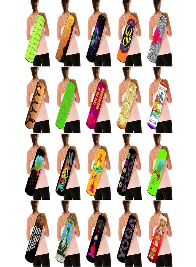 SNOOGG™ Printed Canvas Fabric Mat Bags Combo Offer for International Yoga Day, Pack of 3, 5, 8, 10, 15, 20, 25 Bags (20) - Image 5