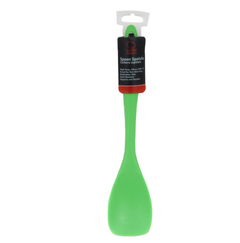 Chef Craft Premium Silicone Spoon Spatula  11.5 inch  Green - Image 2