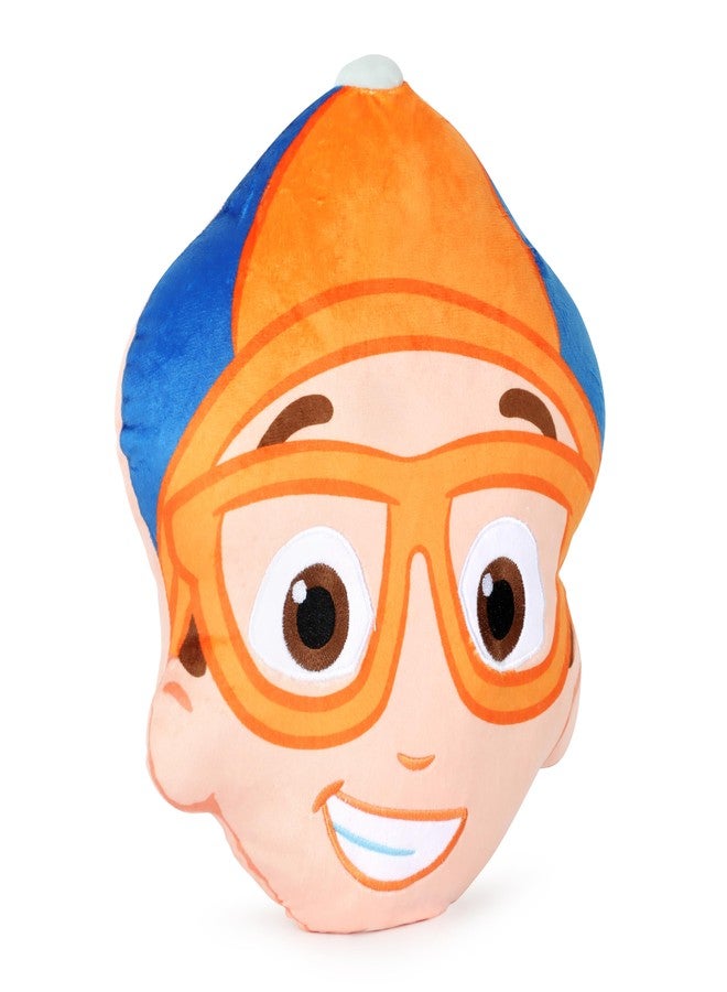 Jay Franco Blippi Plush Nogginz Pillow - 12 Inches Kids Ultra-Soft Stuffed Character Plushie & Cozy Pillow, Official Licensed, Multi - Blippi - Image 2