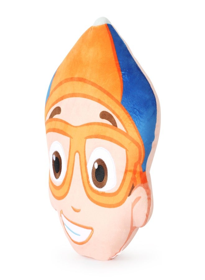 Jay Franco Blippi Plush Nogginz Pillow - 12 Inches Kids Ultra-Soft Stuffed Character Plushie & Cozy Pillow, Official Licensed, Multi - Blippi - Image 3