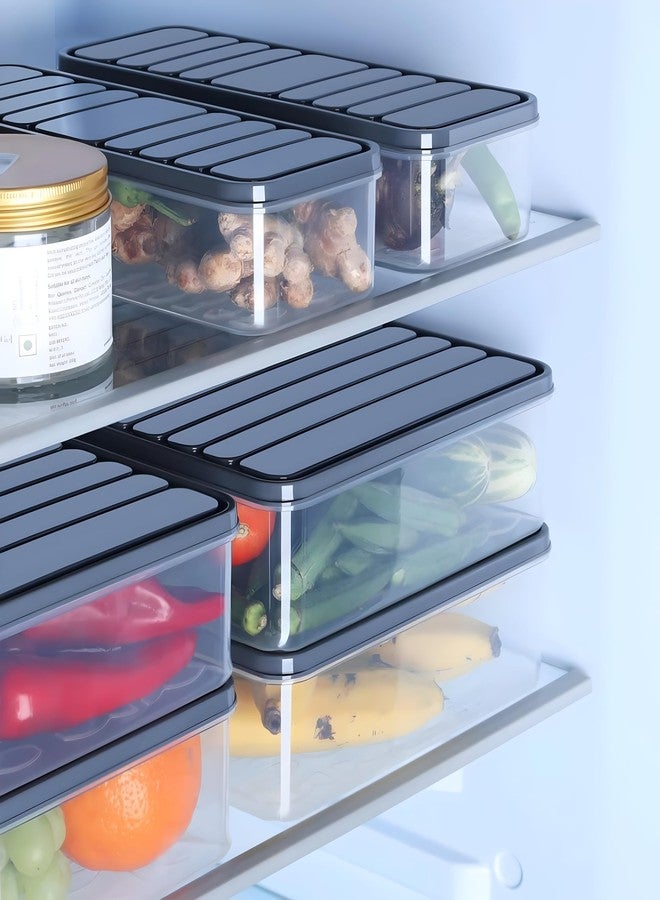 DEW MAT Plastic Grocery/Storage Jar and Container Set, Air Tight & BPA Free Containers for Kitchen Storage Set, Produce and Pantry Storage Multipurpose Jar(PACK OF 6). - Image 1