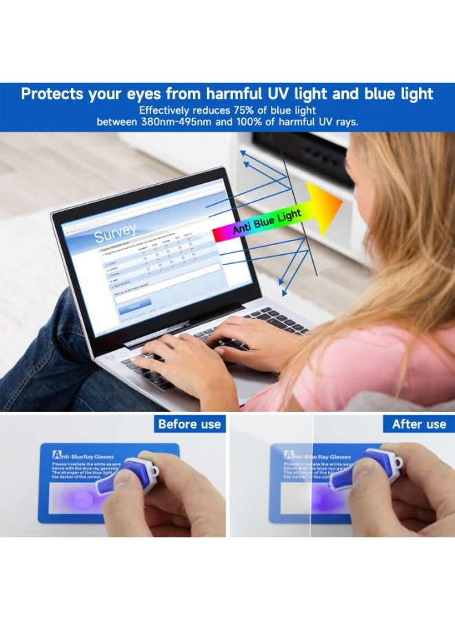 15.6 inch Blue Light Blocking Screen Protector Panel for 16:9 Widescreen Computer Monitor and Laptop - PC Anti-UV Eye Protection Filter Film - Anti-Scratch Diagonal Frame Shield [1 Pack] - Image 2