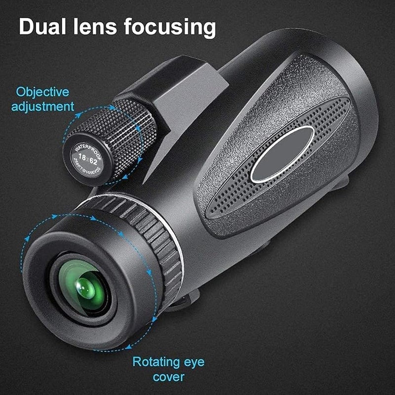 High Power Monocular Telescope 12x50 Zoom Fogproof Waterproof With Tripod For Bird Watching - Image 4
