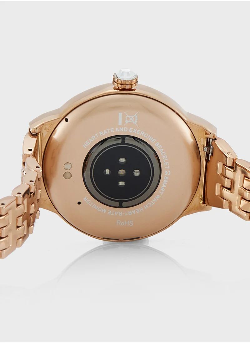 جينجر Amoled Smart Watch With Bluetooth Call, Heart Rate, Blood Pressure And Blood Oxygen Monitoring