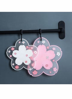 Y&D Drink Coasters, 2pcs Japan Style Non-Slip Sakura Coffee Cup, PVC Coaster Home Tea Bowl pad placemat for Office, Restaurant, Living Room Decor, Housewarming Gift  - Image 1