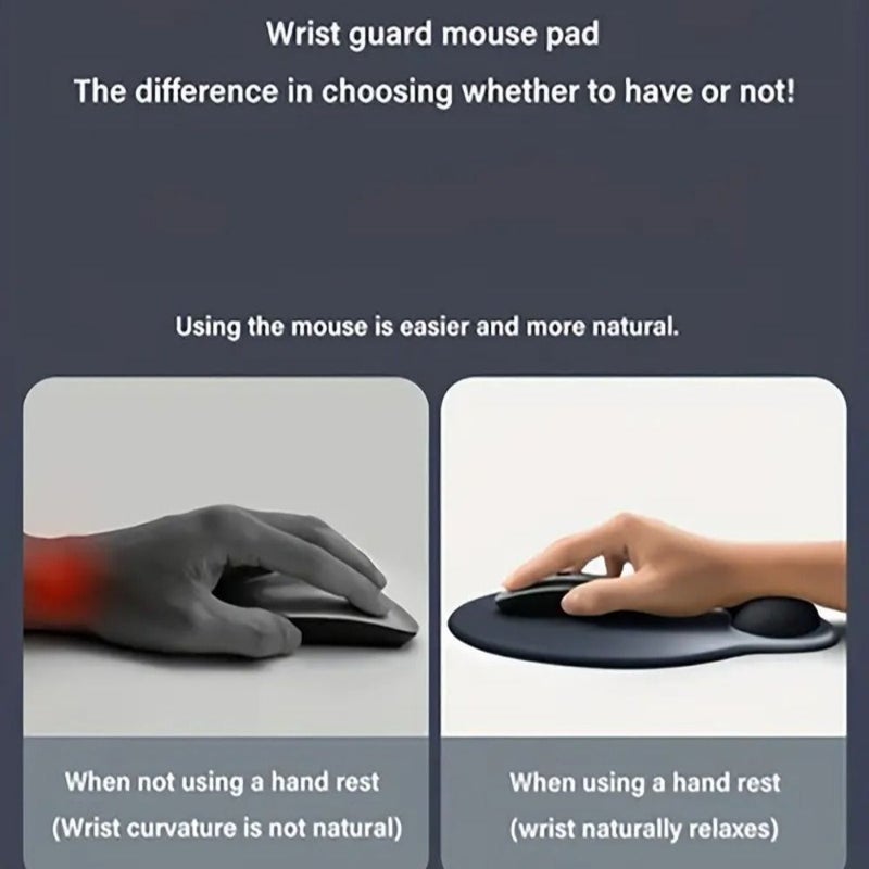 3pcs Mouse Wrist Rest Pad Set Keyboard Hand Support Silicone Office - Image 5