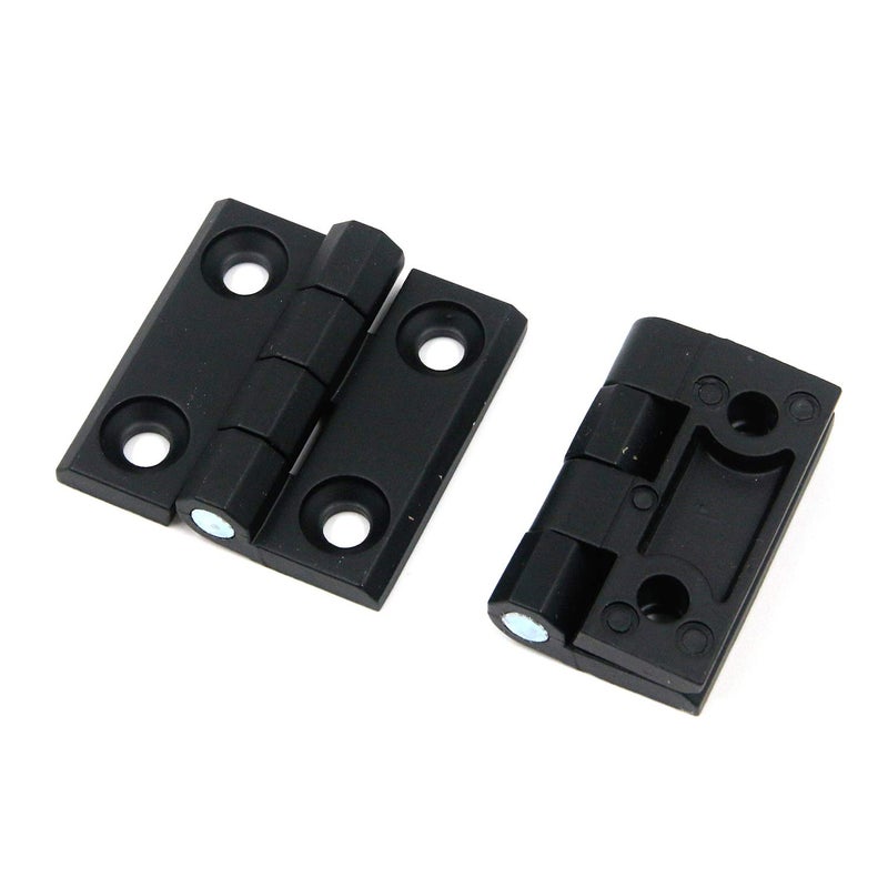 Mcredy Karcy Cabinet Hinges Zinc Alloy Hinge Black Square 19x19x04LxWxH Set of 6  - Image 2