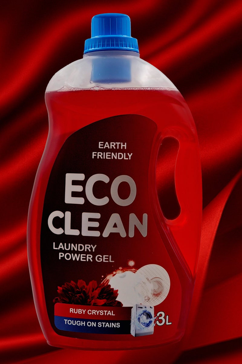 إيرث فريندلي مجموعة إيكو كلين روبي كريستال من منظف الغسيل ومنعم الأقمشة سعة 2 لتر مجانًا - Image 3