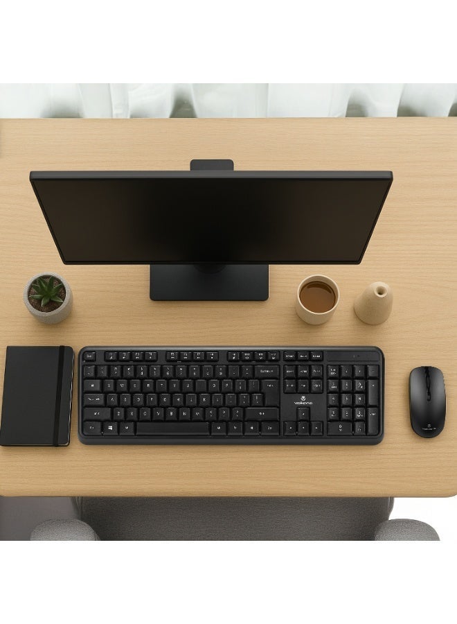 Volkano Opal Series Wireless Keyboard and Mouse Combo 2.4GHz USB Receiver Adjustable DPI - Image 2