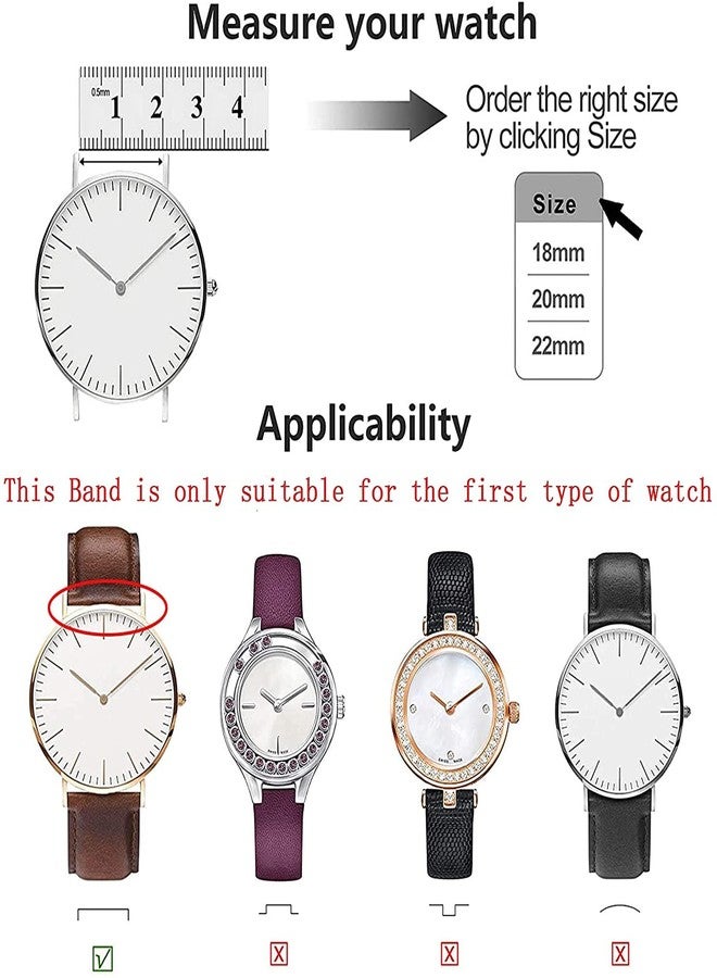 Omter حزام ساعة أومتر سريع الإطلاق من الراتنج 22 مم 20 مم 18 مم، حزام ساعة للنساء والرجال متوافق مع ساعة سامسونج جالاكسي/ساعة هواوي/أميزفيت ستراتوس/ساعة جارمين/أسوس زين ووتش 2 (أبيض نوجا، 18 مم) - Image 3