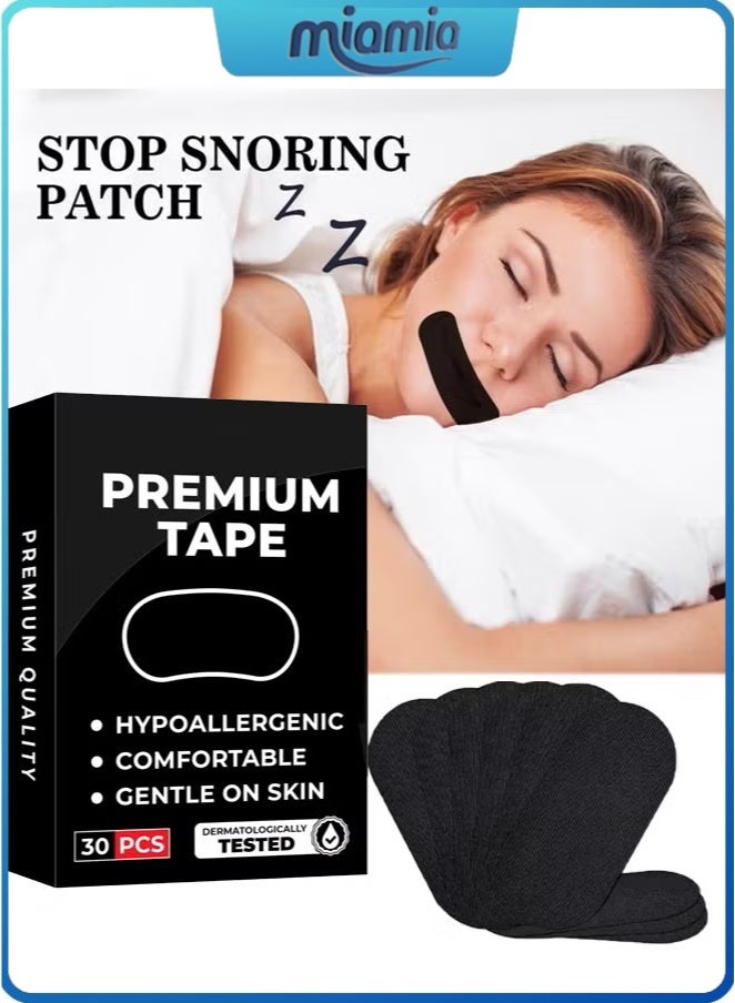 Miamia 30 Pack Sleep Tape Patch Hypoallergenic Breathable Tape Closed Mouth Patch Breathing Patch Micropore Tape Pain Free Removal Latex Free Gentle On Skin Medical Grade No Irritation  - Image 1