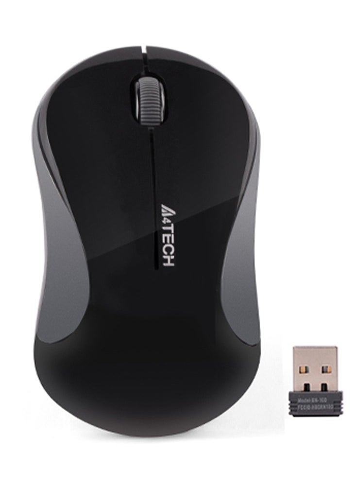 إيه 4 تيك ماوس ميني لاسلكي لأجهزة الكمبيوتر المحمولة G3-270، 2.4 جيجا هرتز V-Track Mouse 1000 نقطة في البوصة، مسافة تصل إلى 10-15 متر، تتغير البطارية بهندسة موفرة للطاقة، بصري - رمادي  - Image 1
