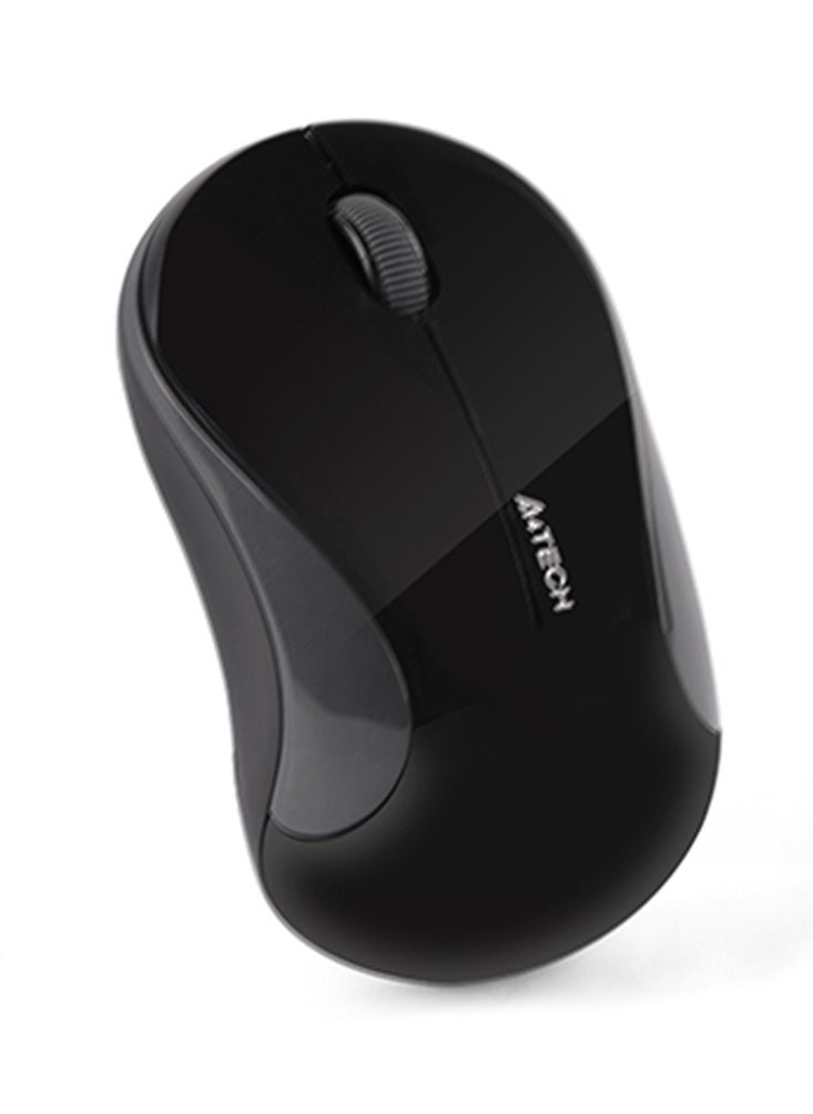 إيه 4 تيك ماوس ميني لاسلكي لأجهزة الكمبيوتر المحمولة G3-270، 2.4 جيجا هرتز V-Track Mouse 1000 نقطة في البوصة، مسافة تصل إلى 10-15 متر، تتغير البطارية بهندسة موفرة للطاقة، بصري - رمادي  - Image 2