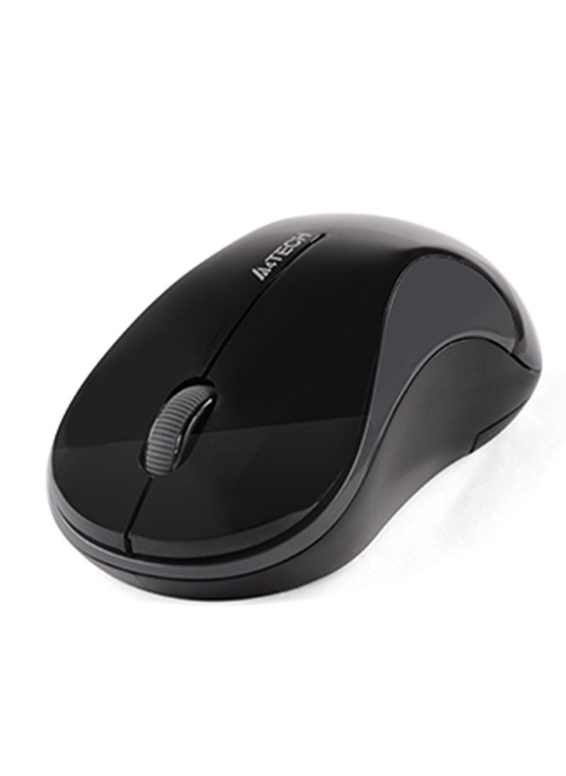 إيه 4 تيك ماوس ميني لاسلكي لأجهزة الكمبيوتر المحمولة G3-270، 2.4 جيجا هرتز V-Track Mouse 1000 نقطة في البوصة، مسافة تصل إلى 10-15 متر، تتغير البطارية بهندسة موفرة للطاقة، بصري - رمادي  - Image 4