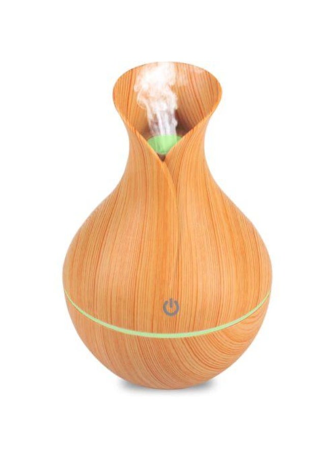 USB Air Humidifier and Aroma Diffuser – Modern Multi-Color Wood Design - Image 1