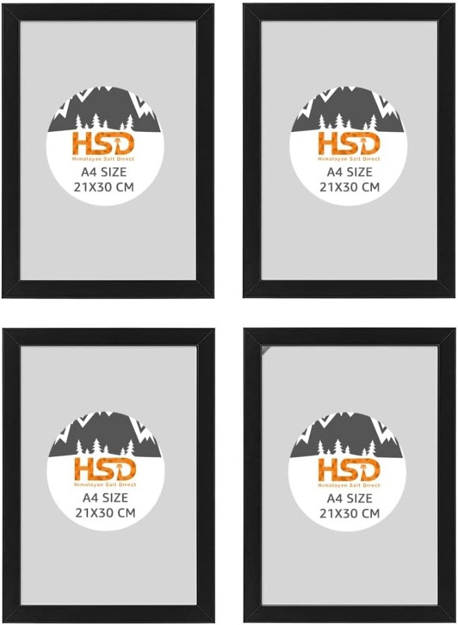 AKDC Ikea Fiskbo, Set Of 4 Photo Frames A4 21 X 30 Cm Black - Image 5