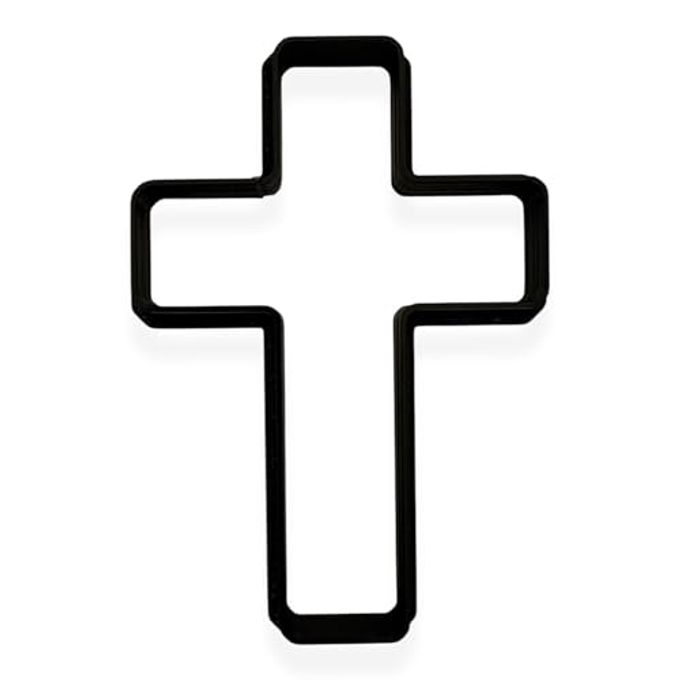 Bundle of Fun Cross Cookie Cutter with Easy to Push Design, for Religious Celebrations (4 inch) - Image 1
