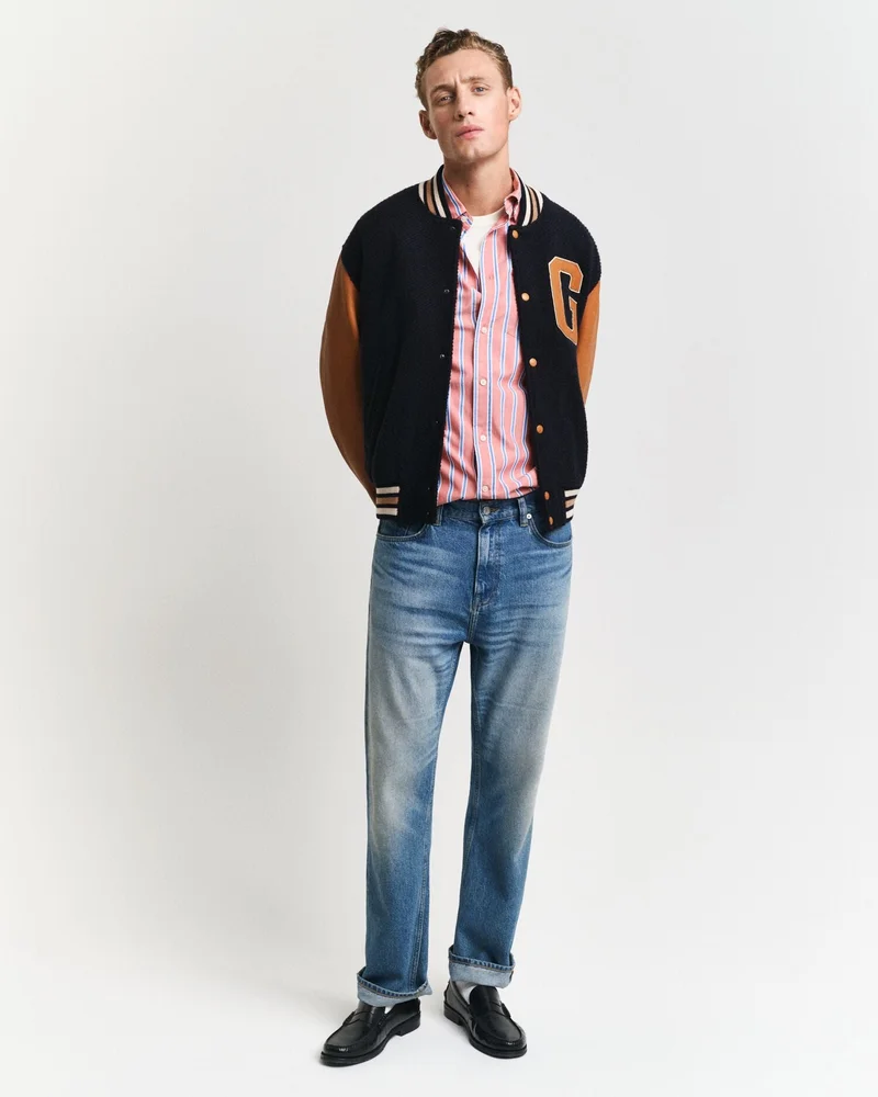 GANT Gant Regular Classic Poplin Stripe Shirt