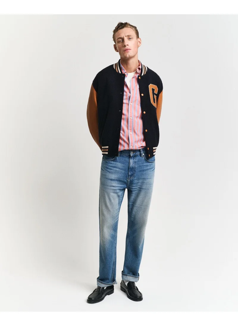 GANT Gant Regular Classic Poplin Stripe Shirt