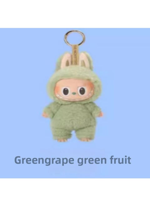 Labubu Generation Of The Motherland Version Of The Heart Macaron Bubble Series Fun Blind Box Vinyl Face Plush Doll-Specifications:[first Generation Heart-beat Macaron] Qingti Guoguo