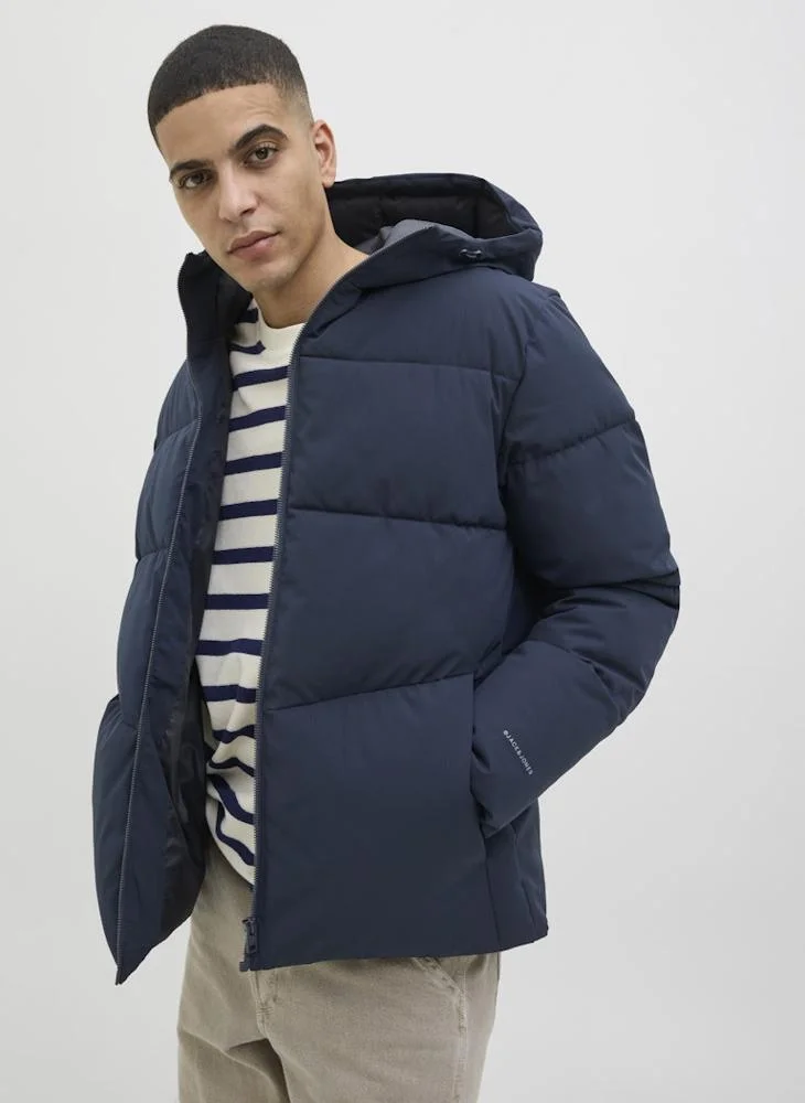 JACK & JONES  Essential Puffer Jacket With Hood for Men | Best Price UAE