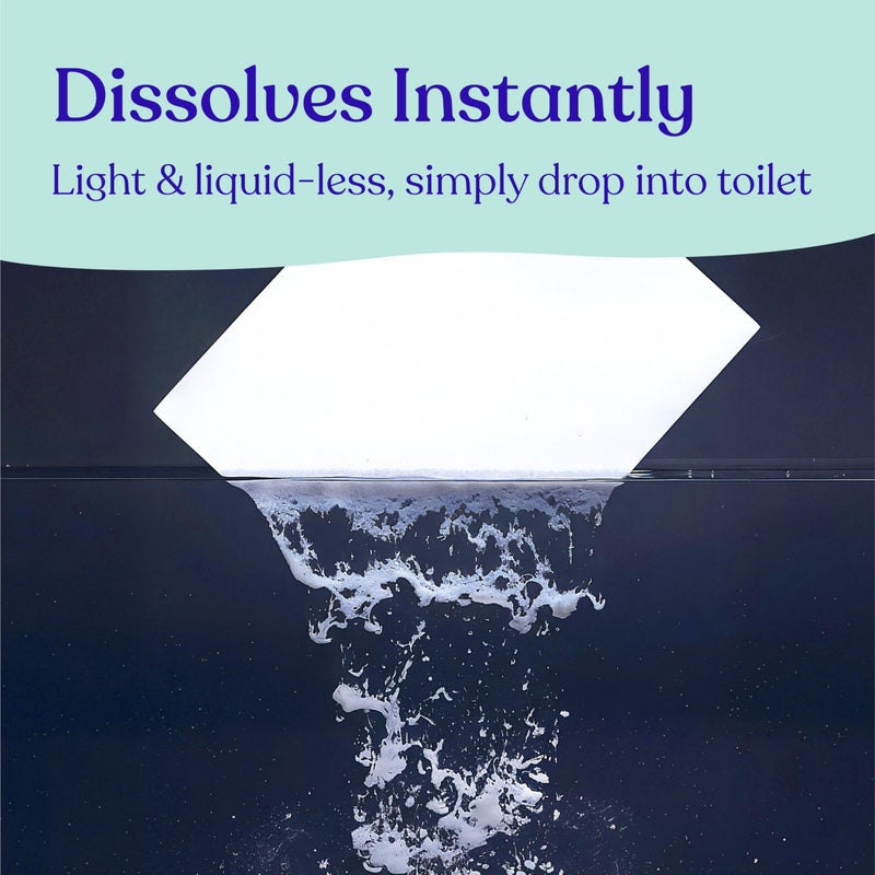 Lazy Coconuts Toilet Bowl Cleaner Strips - 60 Cleans, Plastic-free, Dye-free, With Lemon Essential Oil - Image 5