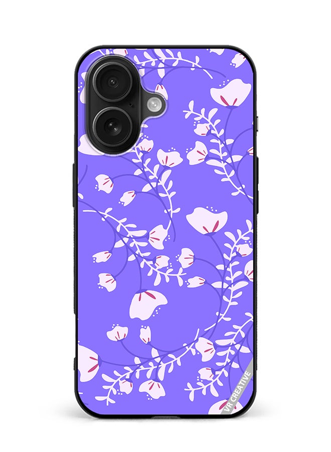 VR CREATIVE Protective Case Cover For Apple iPhone 16 Flower Design Multicolour
